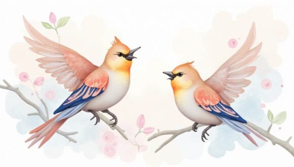 Download Pastel Art of Birds with Soft Tones and - Soft tones Collection